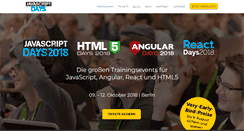 Desktop Screenshot of javascript-days.de