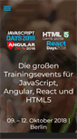 Mobile Screenshot of javascript-days.de