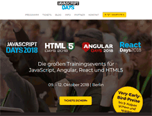 Tablet Screenshot of javascript-days.de